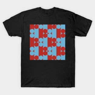 red and blue minimalist abstract art T-Shirt